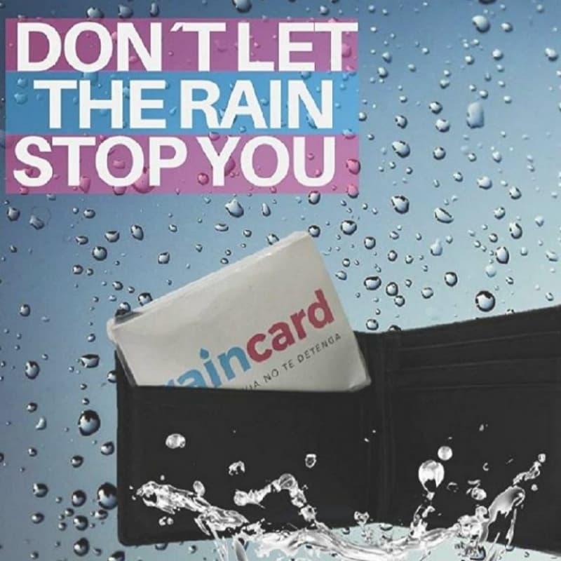 New Arrival Portable Mini Rain Card Coad